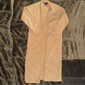 Banana Republic Cream Longline Cardigan Duster Sweater Size Petite Small